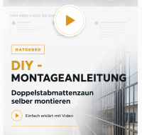 Doppelstabmattenzaun selber montieren – einfach erklärt