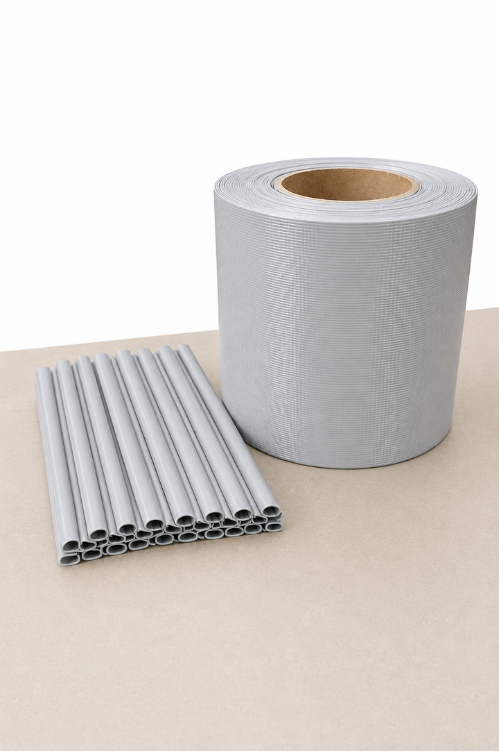 Sichtschutzstreifen für Doppelstabmattenzaun | PVC | 0,19x35m