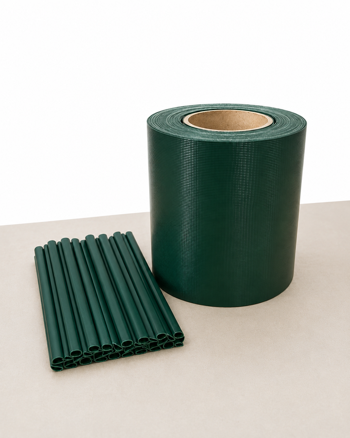 Sichtschutzstreifen für Doppelstabmattenzaun | PVC | 0,19x35m