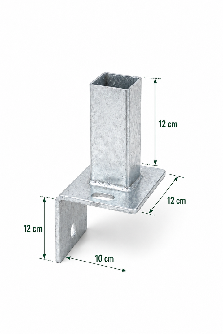 Pfostenträger mit Stützwinkel für Pfosten 60×40 mm