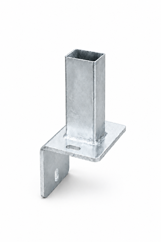 Pfostenträger mit Stützwinkel für Pfosten 60×40 mm