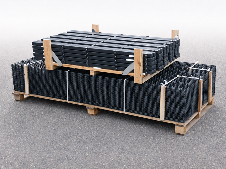 Doppelstabmattenzaun Komplettset Premium  8/6/8 | 10m