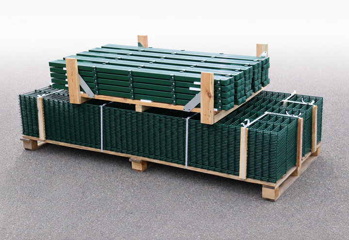 Doppelstabmattenzaun Komplettset Premium  8/6/8 | 10m