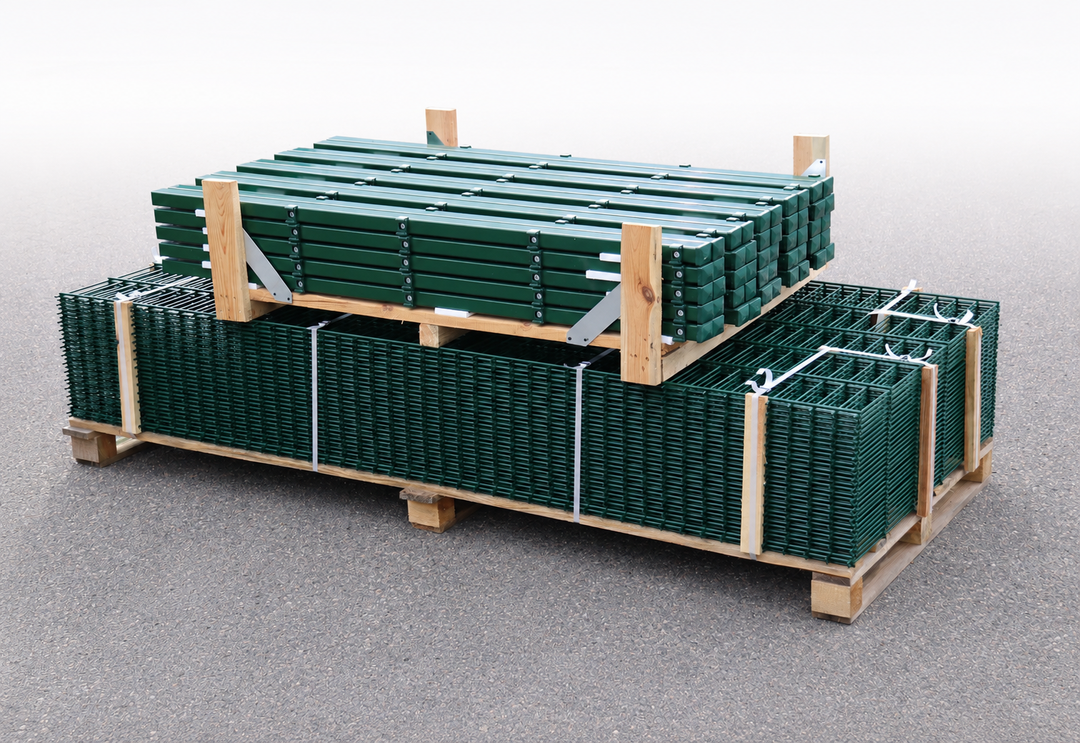 Doppelstabmattenzaun Komplettset Premium 8/6/8 | 30m