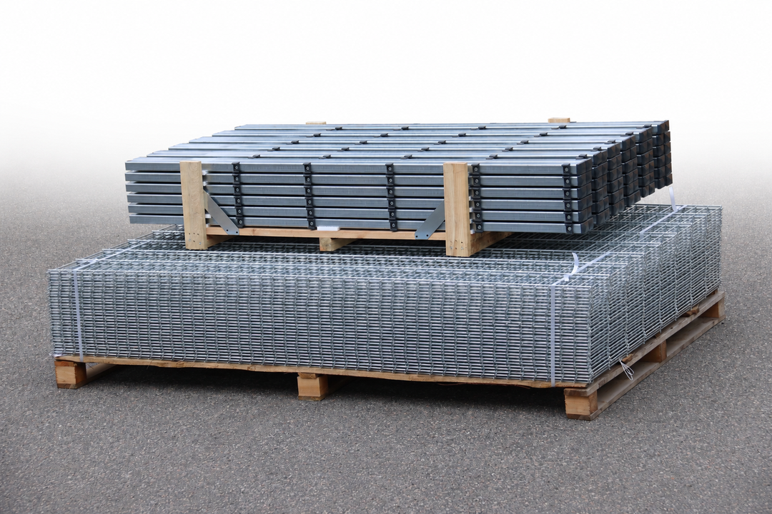 Doppelstabmattenzaun Komplettset Premium  8/6/8 | 10m
