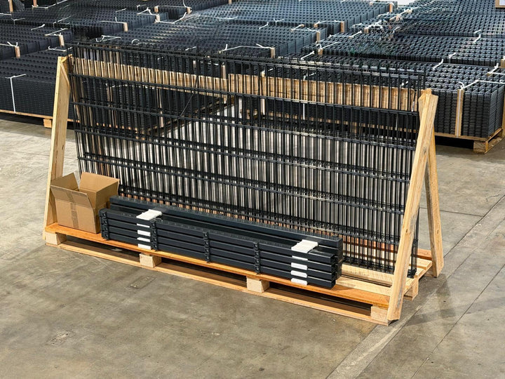 Doppelstabmattenzaun Komplettset 10m Basic 6/5/6