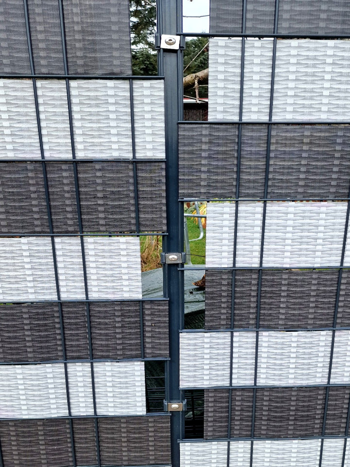 Sichtschutzstreifen für Doppelstabmattenzaun | PVC | 0,19x35m